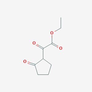 Ethyl 2-oxo-2-(2-oxocyclopentyl)acetate chemical structure (CAS 39163-39-8)