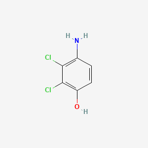 4-Amino-2,3-dichlorophenol chemical structure (CAS 39183-17-0)