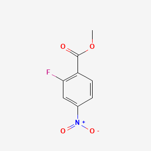 Methyl 2-fluoro-4-nitrobenzoate chemical structure (CAS 392-09-6)