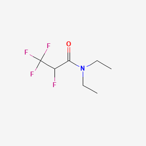 N,N-Diethyl-2,3,3,3-tetrafluoropropanamide chemical structure (CAS 392-63-2)