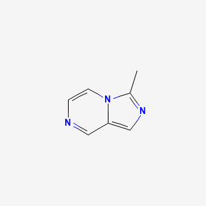 3-Methylimidazo[1,5-a]pyrazine chemical structure (CAS 39204-53-0)