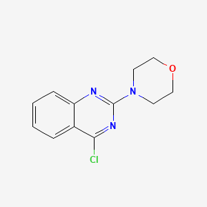 4-Chloro-2-morpholinoquinazoline chemical structure (CAS 39216-67-6)