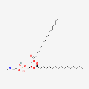 (2R)-3-(((2-(Dimethylamino)ethoxy)(hydroxy)phosphoryl)oxy)propane-1,2-diyl dipalmitate chemical structure (CAS 3922-61-0)