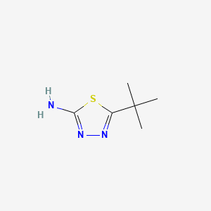 5-(tert-Butyl)-1,3,4-thiadiazol-2-amine chemical structure (CAS 39222-73-6)