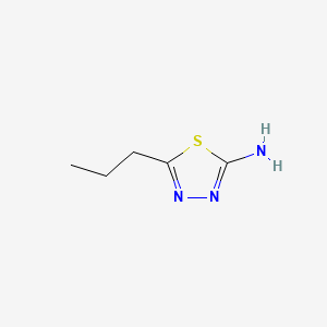 5-Propyl-1,3,4-thiadiazol-2-amine chemical structure (CAS 39223-04-6)