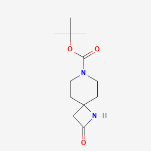 tert-Butyl 2-oxo-1,7-diazaspiro[3.5]nonane-7-carboxylate chemical structure (CAS 392331-78-1)