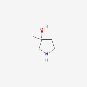 (R)-3-Methylpyrrolidin-3-ol chemical structure (CAS 392338-65-7)