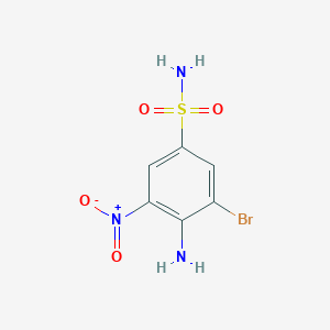4-Amino-3-bromo-5-nitrobenzenesulfonamide chemical structure (CAS 39234-96-3)