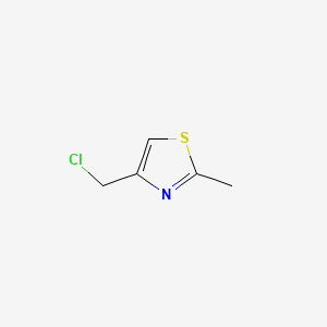 4-(Chloromethyl)-2-methylthiazole chemical structure (CAS 39238-07-8)