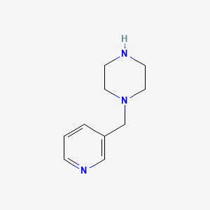 1-(Pyridin-3-ylmethyl)piperazine chemical structure (CAS 39244-80-9)