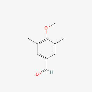 4-Methoxy-3,5-dimethylbenzaldehyde chemical structure (CAS 39250-90-3)