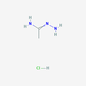Acetimidohydrazide hydrochloride chemical structure (CAS 39254-63-2)