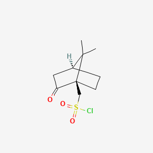 ((1R,4S)-7,7-Dimethyl-2-oxobicyclo[2.2.1]heptan-1-yl)methanesulfonyl chloride chemical structure (CAS 39262-22-1)