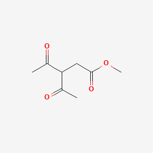 Methyl 3-acetyl-4-oxopentanoate chemical structure (CAS 39265-95-7)