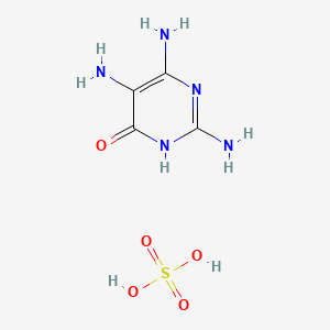 2,5,6-Triaminopyrimidin-4(3H)-one xsulfate chemical structure (CAS 39267-74-8)