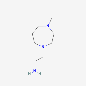 2-(4-Methyl-1,4-diazepan-1-yl)ethanamine chemical structure (CAS 39270-45-6)