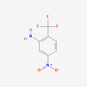 5-Nitro-2-(trifluoromethyl)aniline chemical structure (CAS 393-49-7)