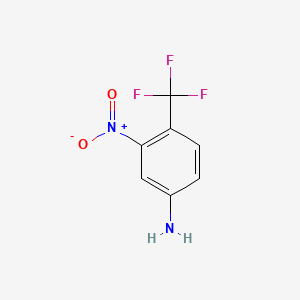 3-Nitro-4-(trifluoromethyl)aniline chemical structure (CAS 393-80-6)