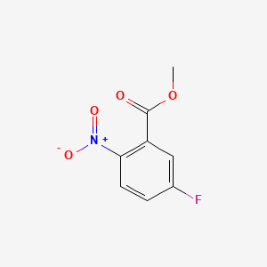 Methyl 5-fluoro-2-nitrobenzoate chemical structure (CAS 393-85-1)