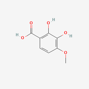 2,3-Dihydroxy-4-methoxybenzoic acid chemical structure (CAS 3934-81-4)