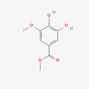 Methyl 3,4-dihydroxy-5-methoxybenzoate chemical structure (CAS 3934-86-9)