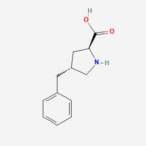 (2S,4R)-4-Benzylpyrrolidine-2-carboxylic acid chemical structure (CAS 393524-67-9)