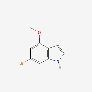 6-Bromo-4-methoxy-1H-indole chemical structure (CAS 393553-57-6)
