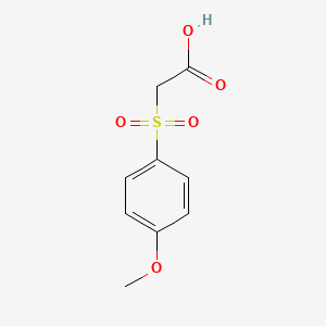 2-((4-Methoxyphenyl)sulfonyl)acetic acid chemical structure (CAS 3937-99-3)