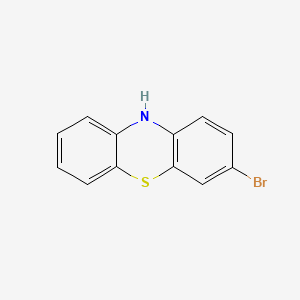 3-Bromo-10H-phenothiazine chemical structure (CAS 3939-23-9)