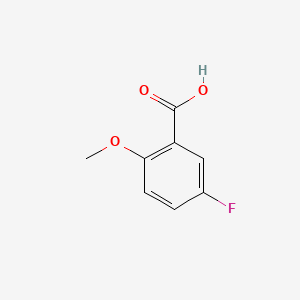 5-Fluoro-2-methoxybenzoic acid chemical structure (CAS 394-04-7)