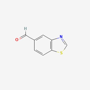 Benzo[d]thiazole-5-carbaldehyde chemical structure (CAS 394223-38-2)