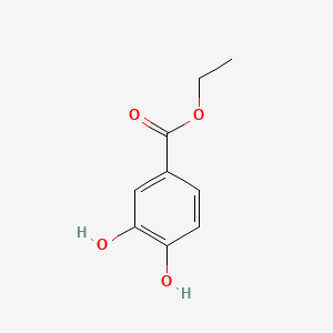 Ethyl 3,4-dihydroxybenzoate chemical structure (CAS 3943-89-3)