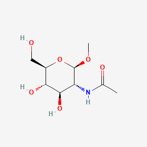 N-((2R,3R,4R,5S,6R)-4,5-Dihydroxy-6-(hydroxymethyl)-2-methoxytetrahydro-2H-pyran-3-yl)acetamide chemical structure (CAS 3946-01-8)