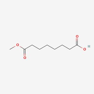 8-Methoxy-8-oxooctanoic acid chemical structure (CAS 3946-32-5)