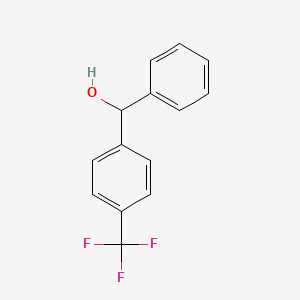 Phenyl(4-(trifluoromethyl)phenyl)methanol chemical structure (CAS 395-23-3)