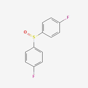 4,4'-Sulfinylbis(fluorobenzene) chemical structure (CAS 395-25-5)