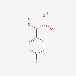 4-Fluoromandelic Acid chemical structure (CAS 395-33-5)