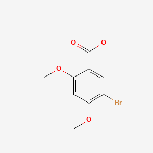 Methyl 5-bromo-2,4-dimethoxybenzoate chemical structure (CAS 39503-51-0)