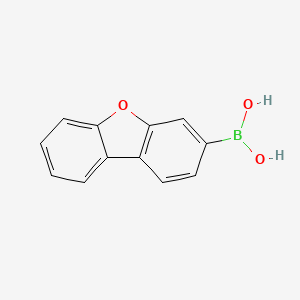 dibenzo[b,d]furan-3-ylboronic acid chemical structure (CAS 395087-89-5)