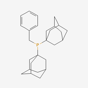 Di(adamantan-1-yl)(benzyl)phosphine chemical structure (CAS 395116-70-8)