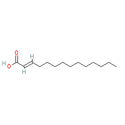 Tetradec-2-enoic acid chemical structure (CAS 39525-69-4)