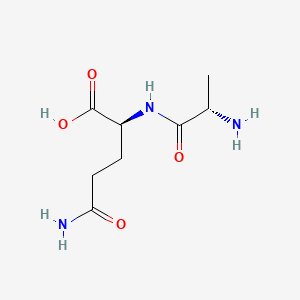 (S)-5-Amino-2-((S)-2-aminopropanamido)-5-oxopentanoic acid chemical structure (CAS 39537-23-0)