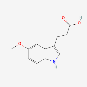 3-(5-Methoxy-1H-indol-3-yl)propanoic acid chemical structure (CAS 39547-16-5)
