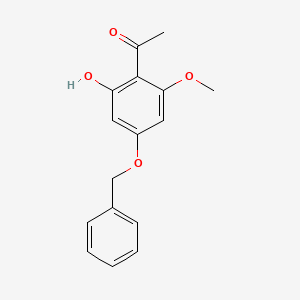 1-(4-(Benzyloxy)-2-hydroxy-6-methoxyphenyl)ethanone chemical structure (CAS 39548-89-5)