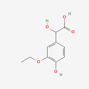 2-(3-Ethoxy-4-hydroxyphenyl)-2-hydroxyacetic acid chemical structure (CAS 39549-22-9)