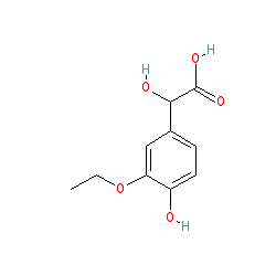 2-(3-Ethoxy-4-hydroxyphenyl)-2-hydroxyacetic acid chemical structure (CAS 39549-22-9)