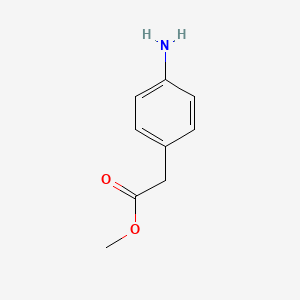 Methyl 2-(4-aminophenyl)acetate chemical structure (CAS 39552-81-3)