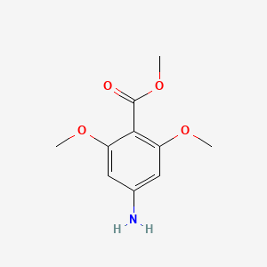Methyl 4-amino-2,6-dimethoxybenzoate chemical structure (CAS 3956-34-1)