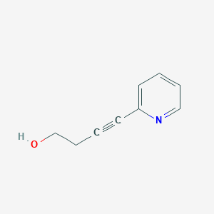 4-(Pyridin-2-yl)but-3-yn-1-ol chemical structure (CAS 395652-44-5)