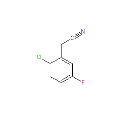 2-Chloro-5-fluorophenylacetonitrile chemical structure (CAS 395675-23-7)